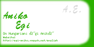 aniko egi business card